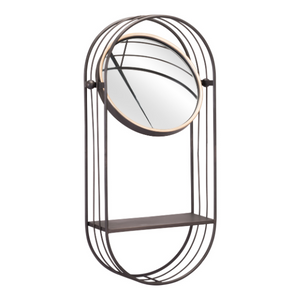 Saroni Mirror Shelf Gray - Elite Maison