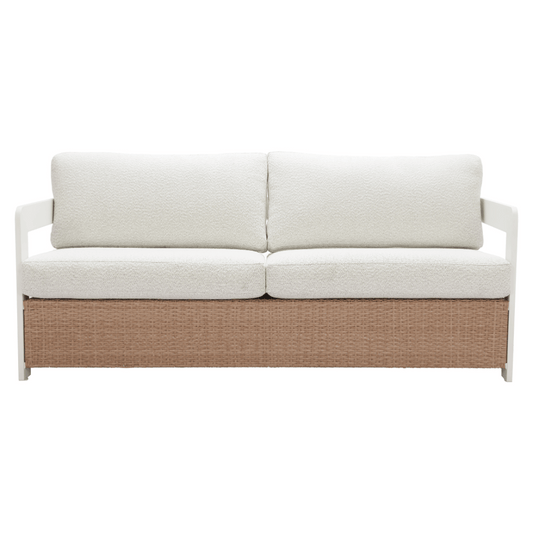 Gelo Sofa White & Brown - Elite Maison