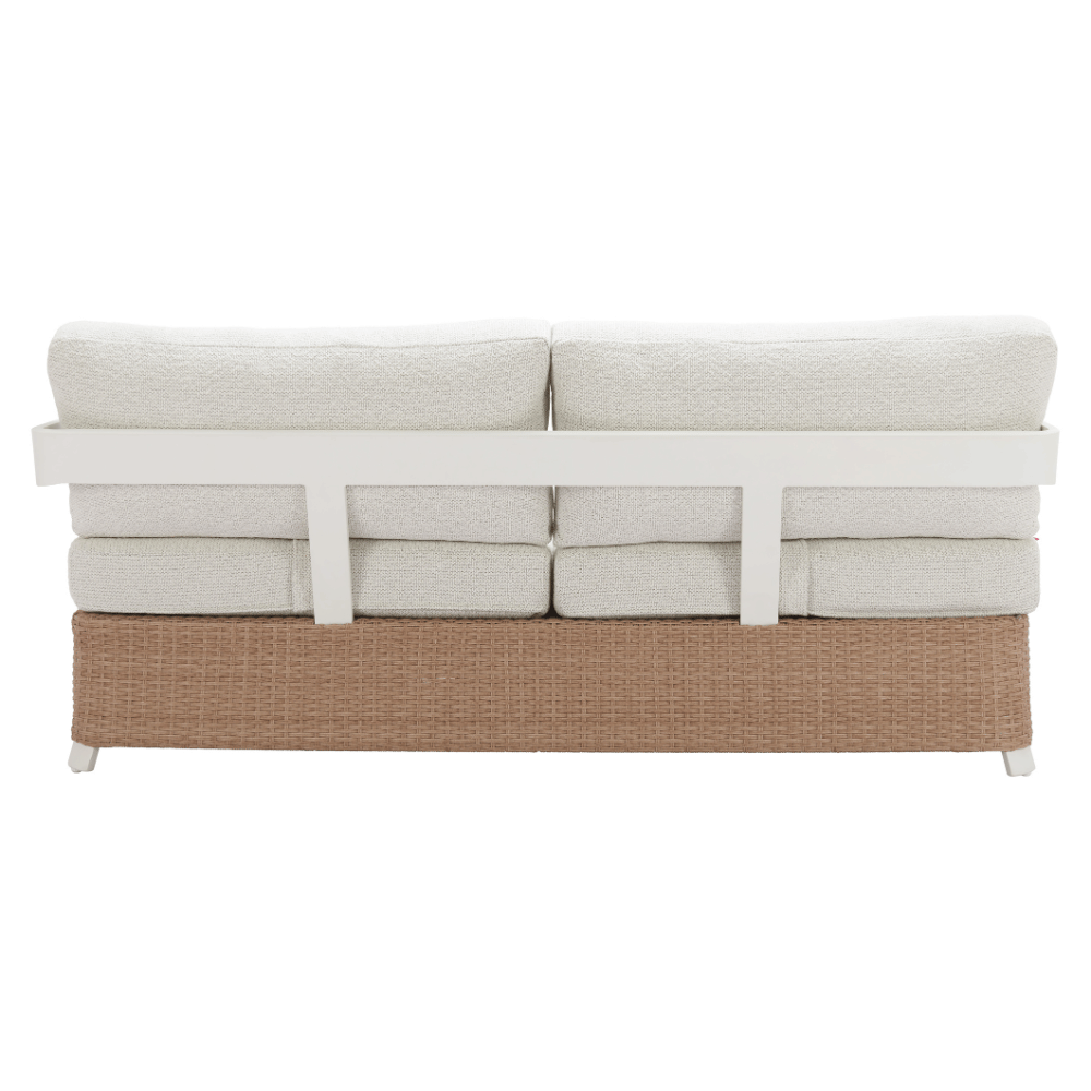 Gelo Sofa White & Brown - Elite Maison