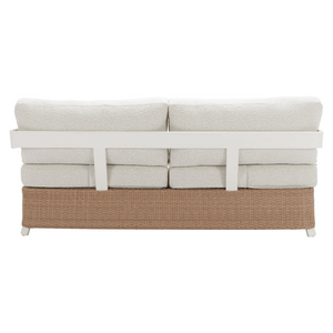 Gelo Sofa White & Brown - Elite Maison