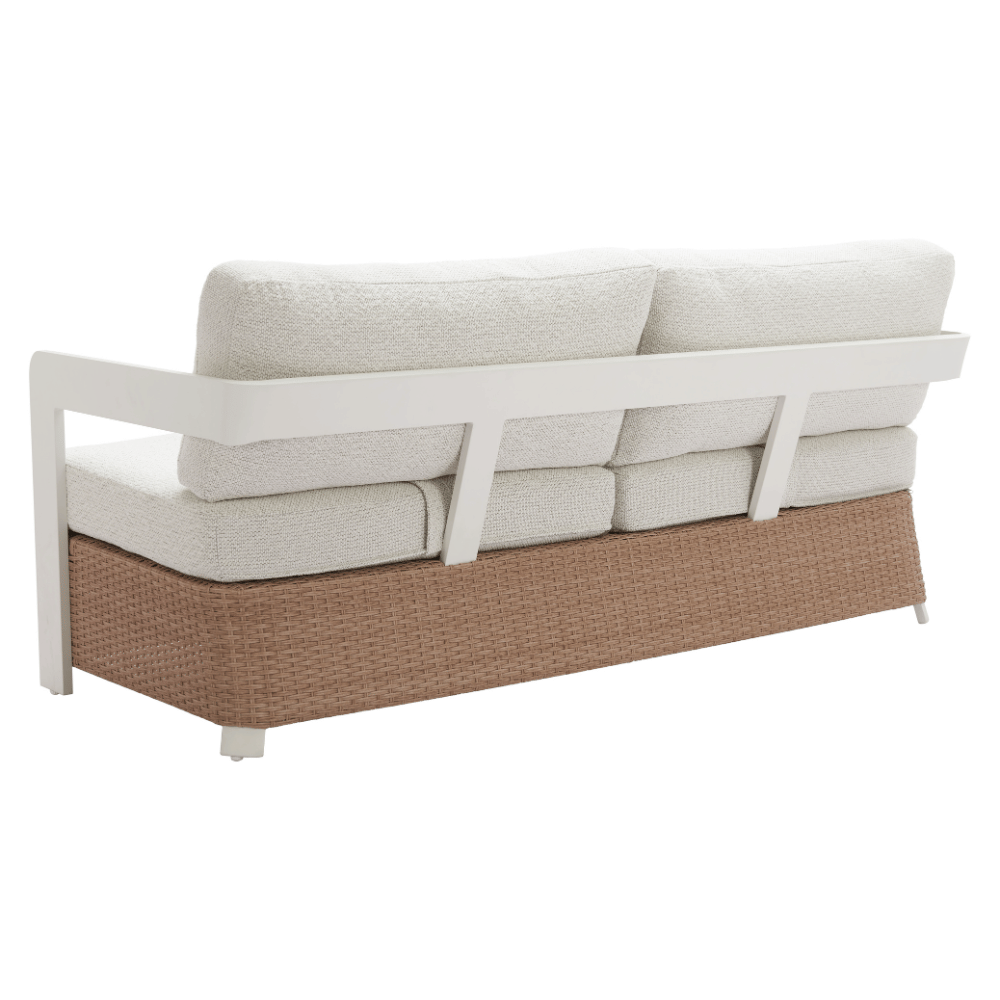 Gelo Sofa White & Brown - Elite Maison