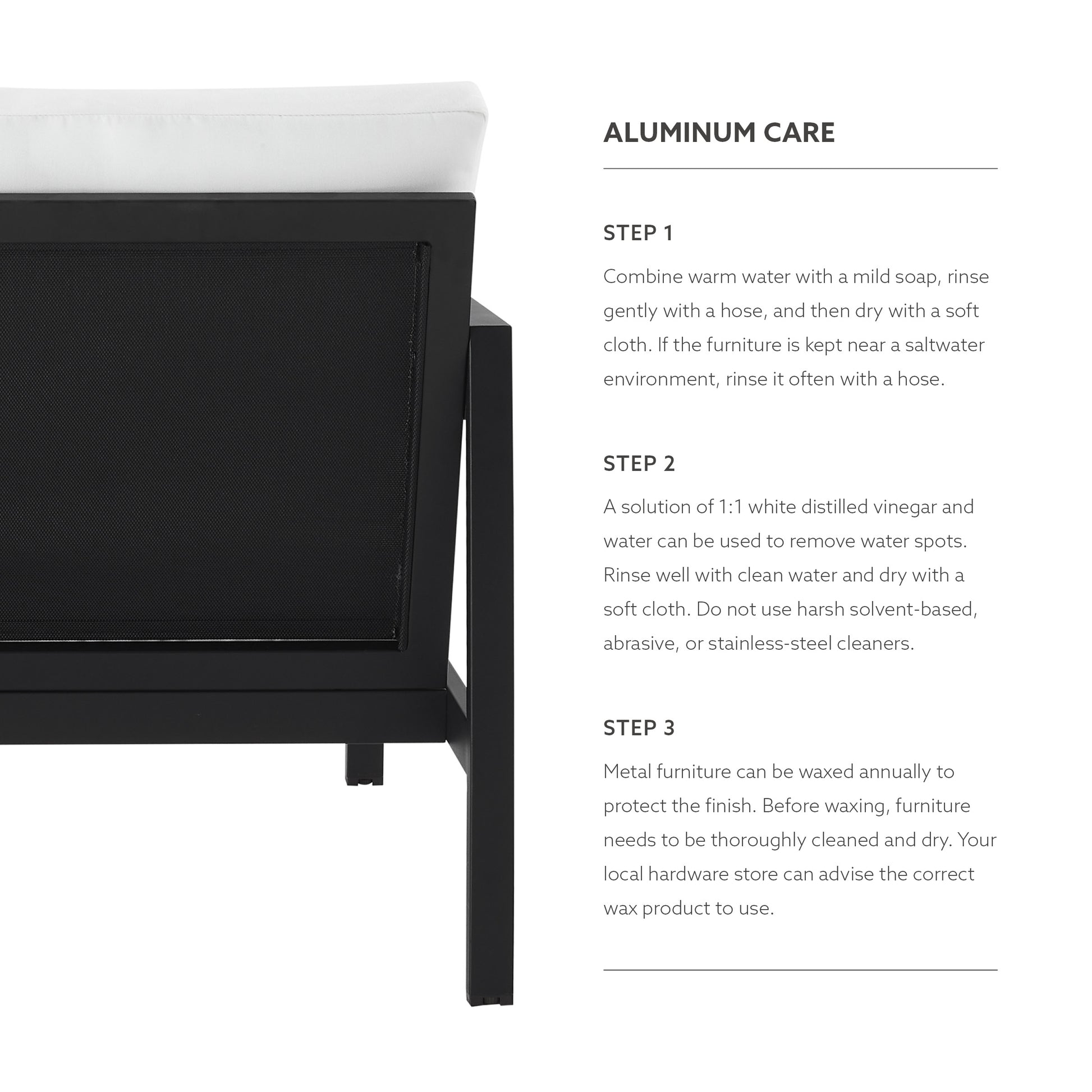Alora Aluminum Natural Loveseat