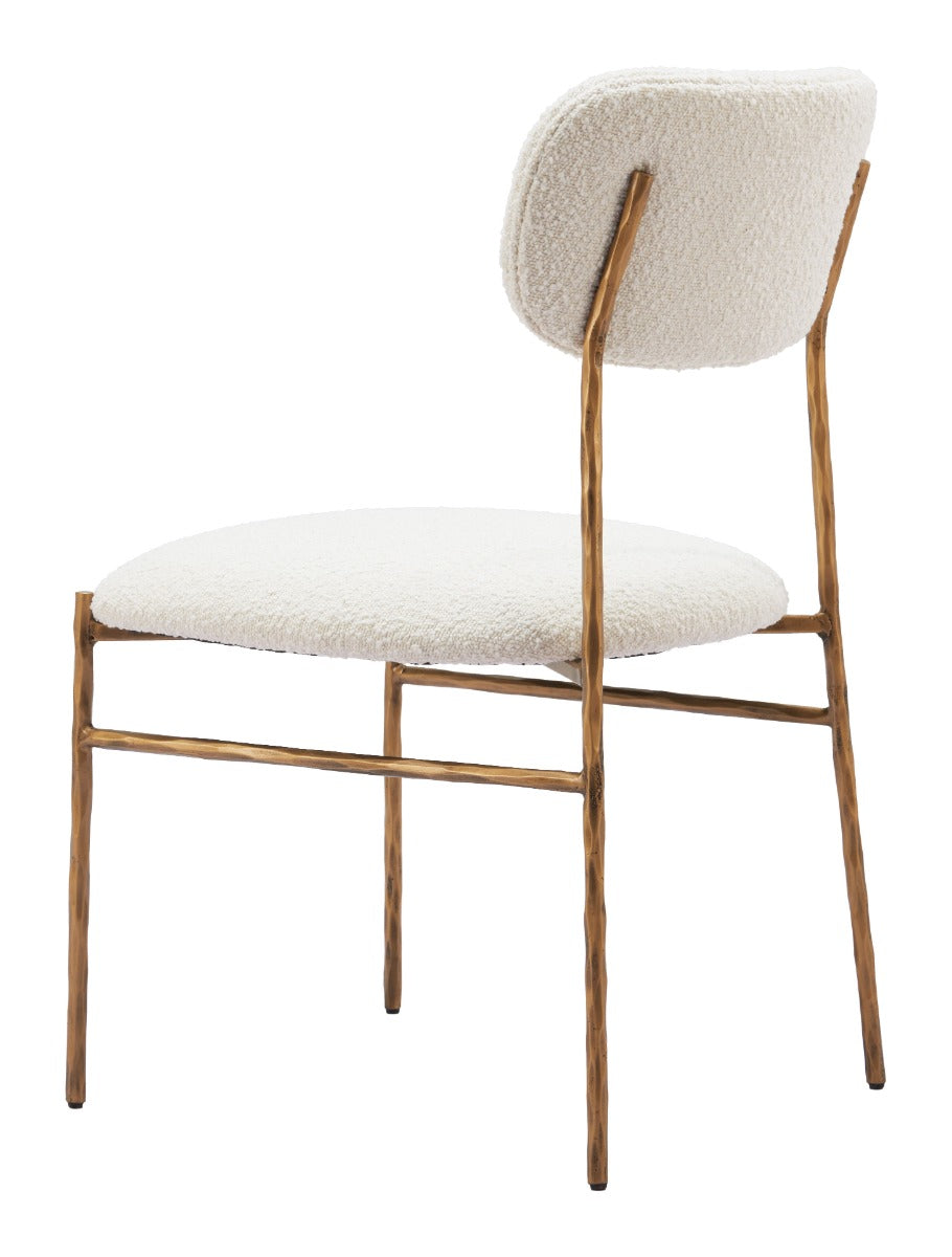 Sydhavnen Dining Chair Cream & Gold