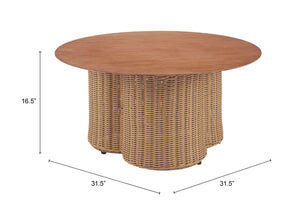 Soka Coffee Table Natural - Elite Maison