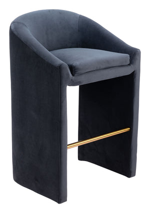 Emas Barstool Midnight Gray - Elite Maison