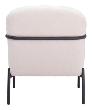 Chicago Accent Chair Ivory - Elite Maison