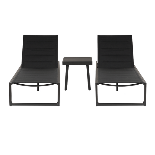 Alora Aluminum Chaise Table 3PC