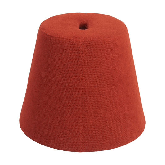Zuo Upela Ottoman with flexible, soft architectural design, featuring a plush cushioned top and sleek wooden legs.