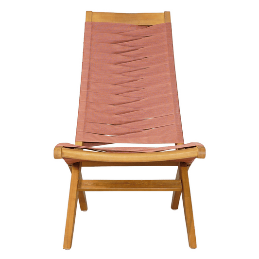 Rova Lounge Chair Terracotta - Elite Maison