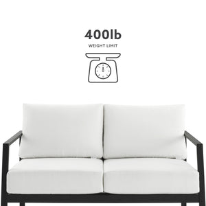 Alora Aluminum Natural Loveseat