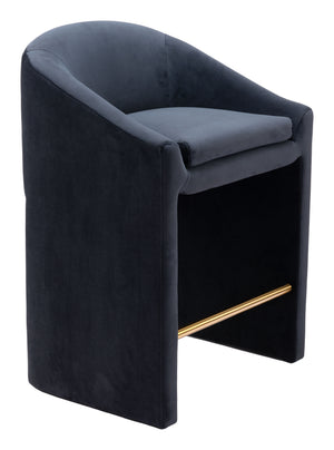 Emas Counter Stool Midnight Gray - Elite Maison