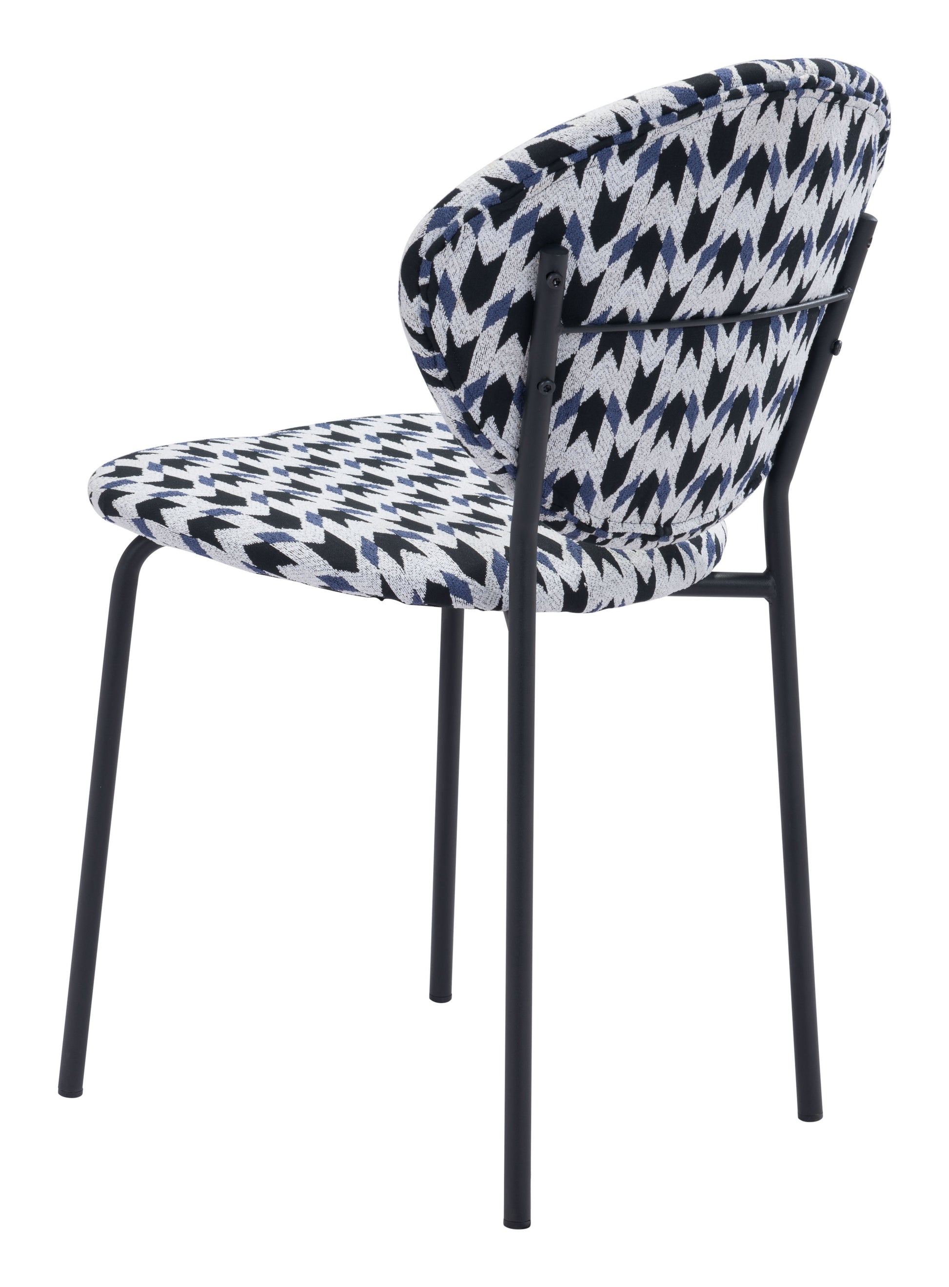 Clyde Dining Chair Geometric Print - Elite Maison