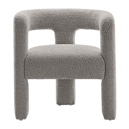 Kayla Boucle Upholstered Armchair - Elite Maison