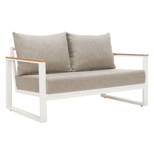Welt Sofa Taupe & White - Elite Maison