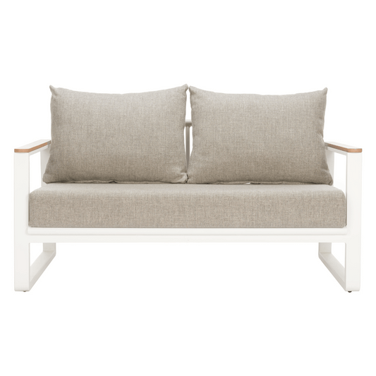 Welt Sofa Taupe & White - Elite Maison