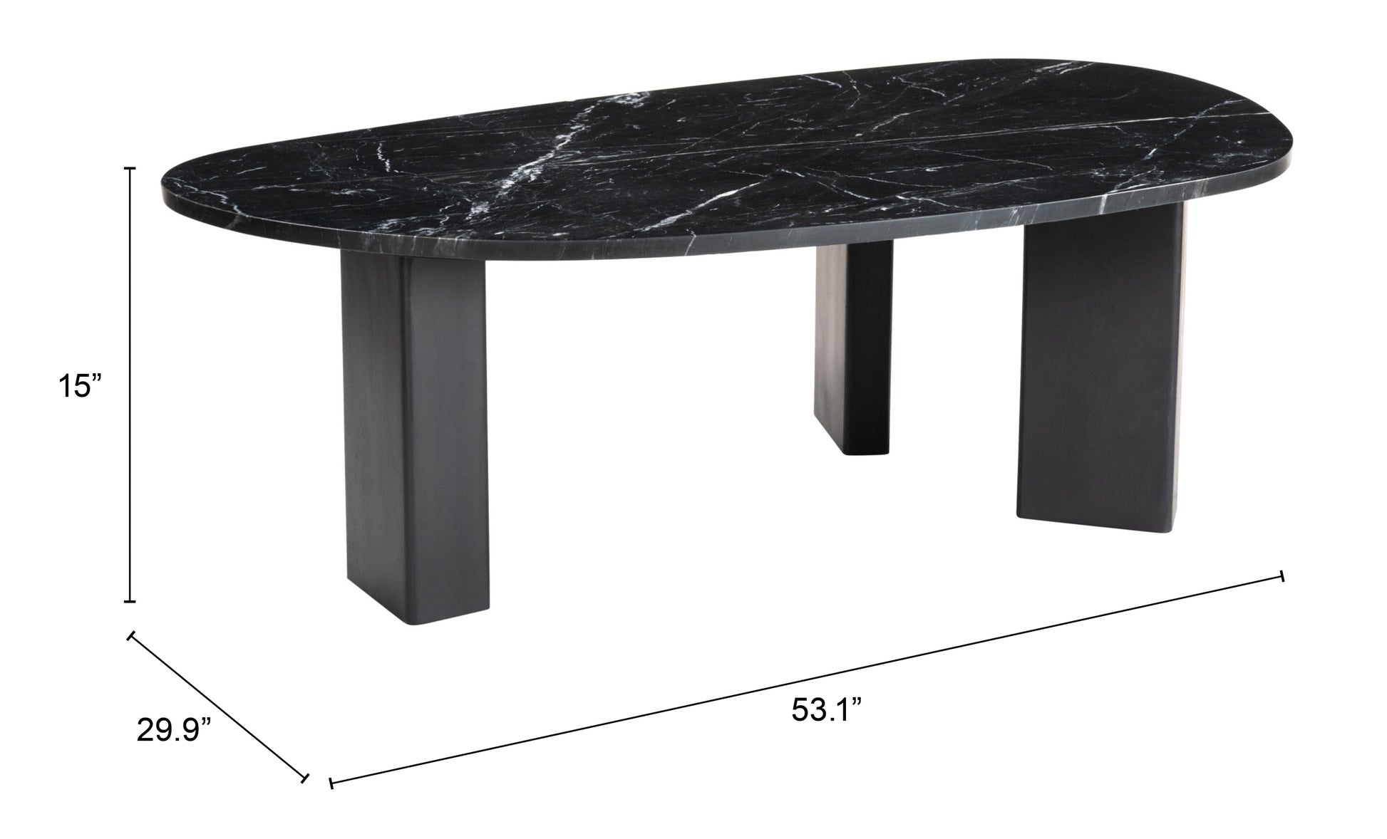 Aberdeen Coffee Table Black - Elite Maison