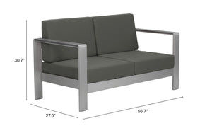 Cosmopolitan Sofa Dark Gray - Elite Maison