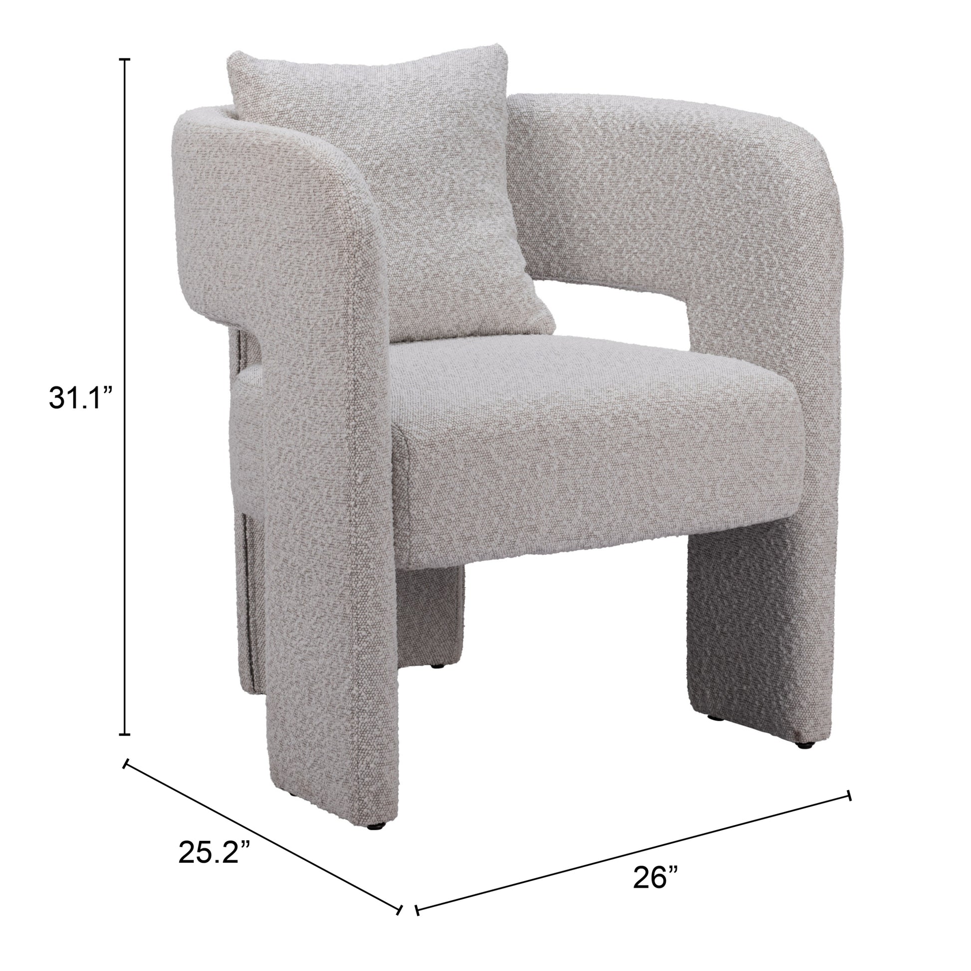 Melilla Dining Chair Misty Gray - Elite Maison