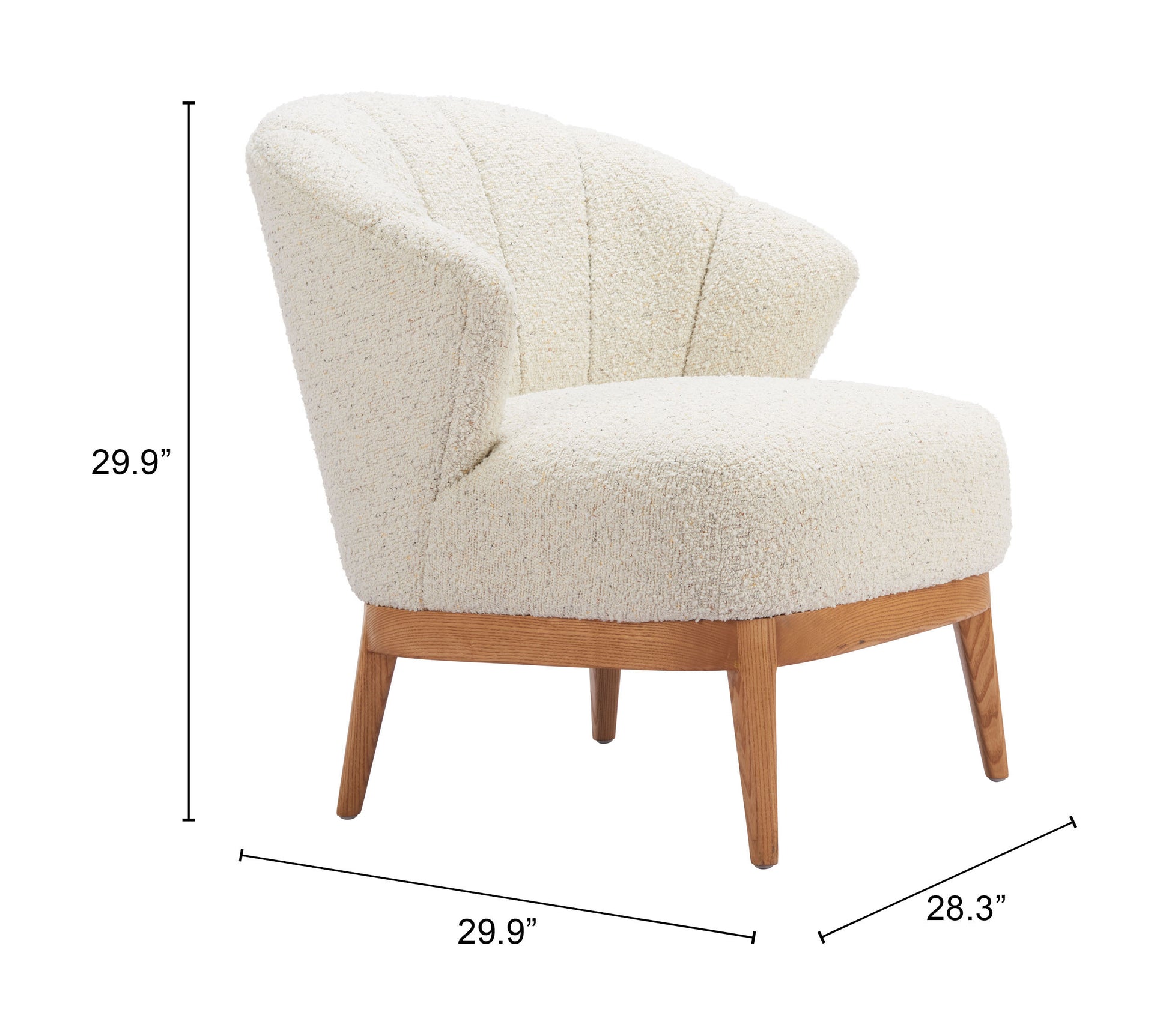 Leque Accent Chair Tawny Beige - Elite Maison