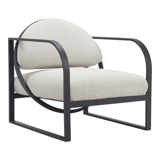 Flakt Accent Chair Ivory - Elite Maison