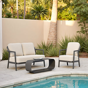 Rein Loveseat Beige - Elite Maison