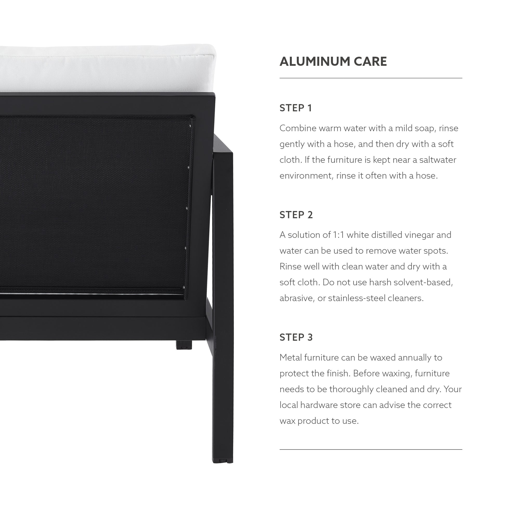 Alora Aluminum Single Arm Chair