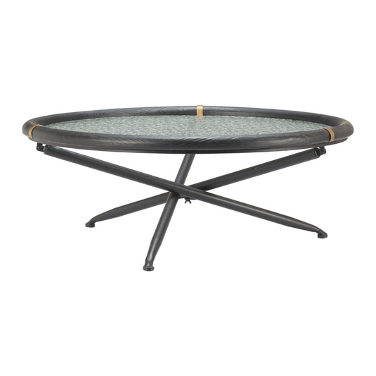 Black Aneis coffee table by Zuo featuring a sleek design and modern aesthetic, perfect for stylish living spaces.
