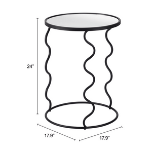 Bastia Side Table Black - Elite Maison