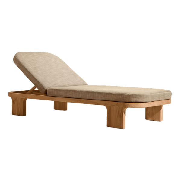 Bront Teak Outdoor Chaise