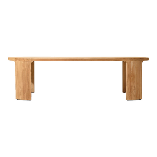 Bront Teak Outdoor Rectangular Dining Table