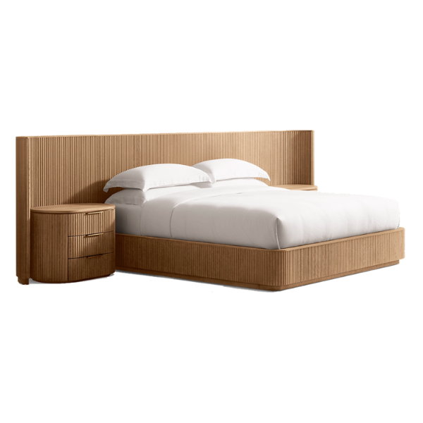 Antony Extended Shelter Bed with Closed Nightstands King