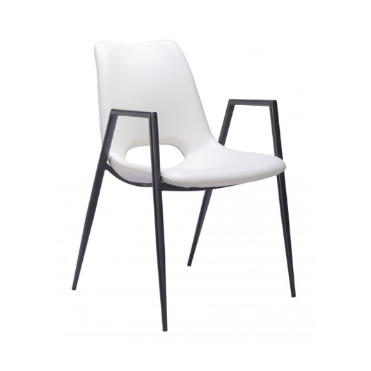 Desi Dining Chair White - Elite Maison