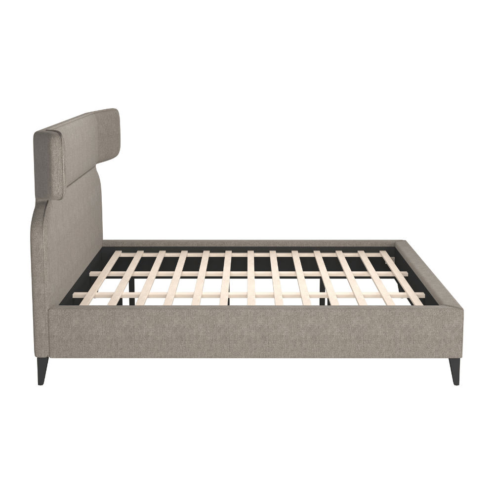 Dusa King Bed Olive Brown - Elite Maison