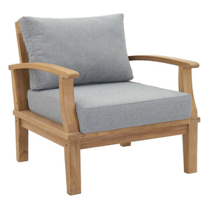 Marina Outdoor Patio Teak Armchair - Elite Maison