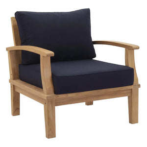 Marina Outdoor Patio Teak Armchair - Elite Maison