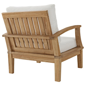 Marina Outdoor Patio Teak Armchair - Elite Maison