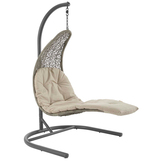 Landscape Hanging Chaise Lounge Outdoor Patio Swing Chair - Elite Maison