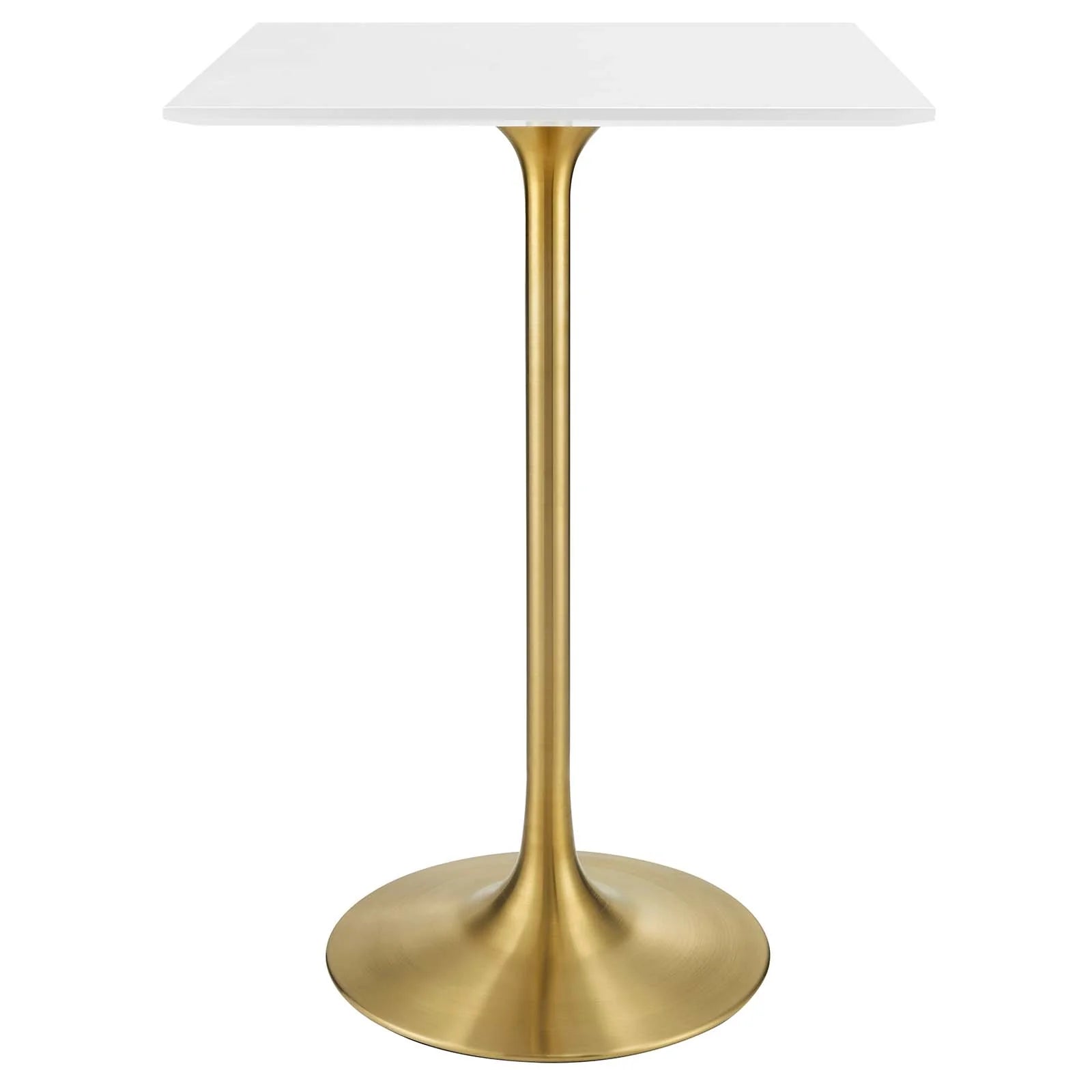 Lippa 28" Square Wood Top Bar Table - Elite Maison