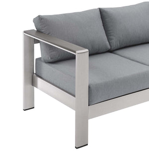 Dijon Outdoor Patio Aluminum Sofa