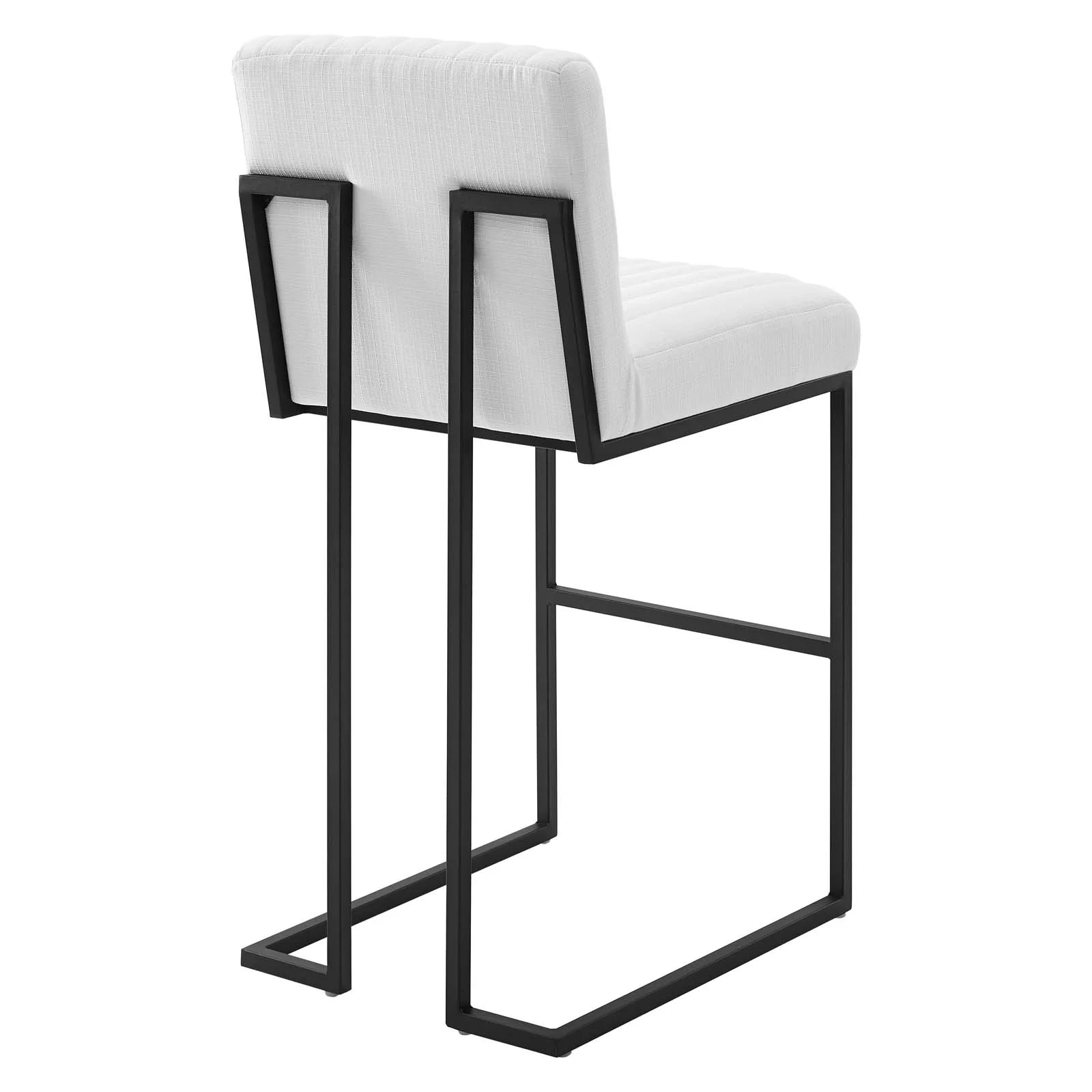 Indulge Channel Tufted Fabric Bar Stool - Elite Maison