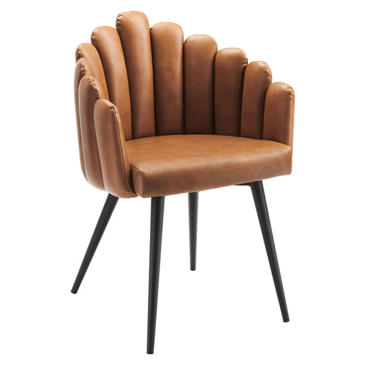Vanguard Vegan Leather Dining Chair - Elite Maison