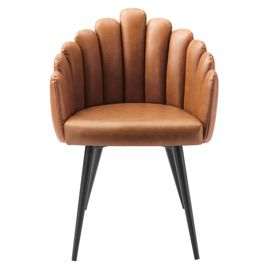 Vanguard Vegan Leather Dining Chair - Elite Maison