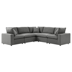 Commix 5-Piece Outdoor Patio Sectional Sofa - Elite Maison