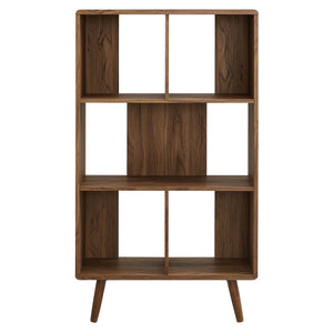 Transmit 5 Shelf Wood Grain Bookcase - Elite Maison