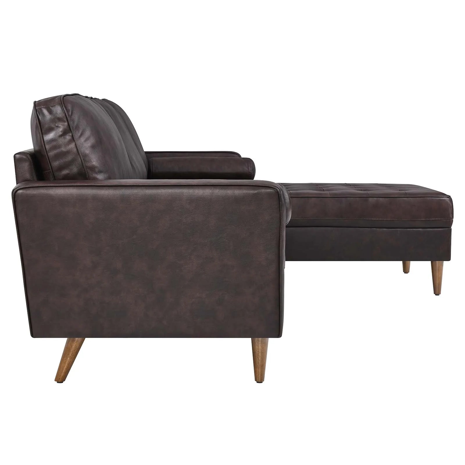 Valour Leather Sectional Sofa - Elite Maison