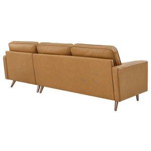 Valour Leather Sectional Sofa - Elite Maison