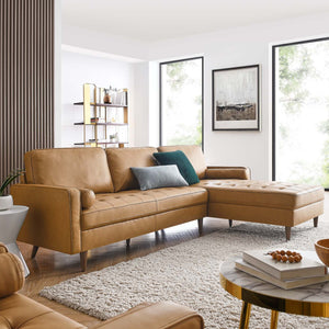 Valour Leather Sectional Sofa - Elite Maison