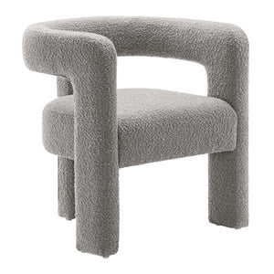 Kayla Boucle Upholstered Armchair - Elite Maison