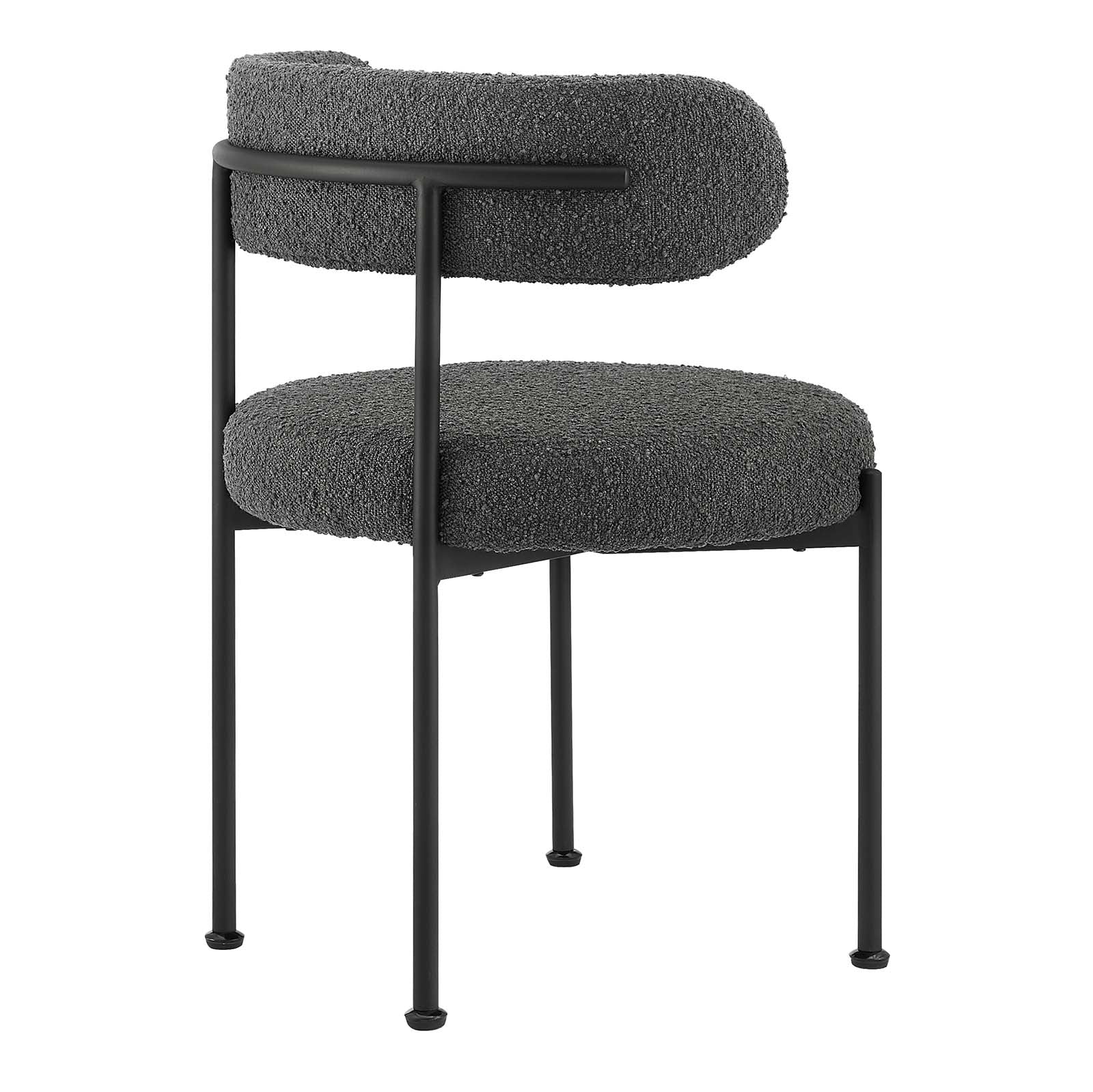 Albie Boucle Fabric Dining Chairs - Set of 2 - Elite Maison