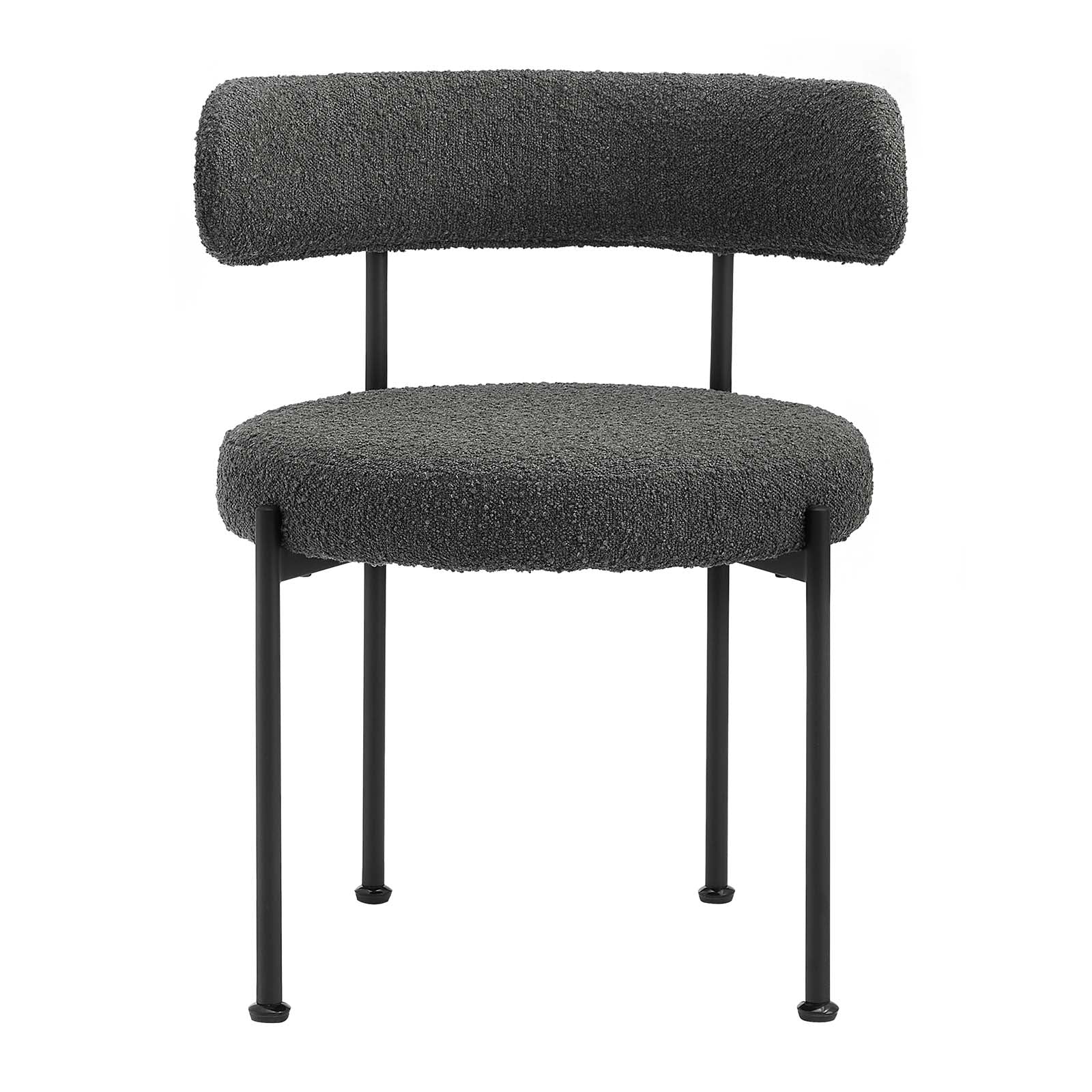 Albie Boucle Fabric Dining Chairs - Set of 2 - Elite Maison